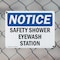 Signmission Safety Shower Eyewash Station, 14 in W x Rectangle, Plastic OS-2PACK-NS-P-1014-L-18222 - alternate 6